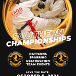 this image is of a poster for the southern championships